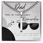 Awesome Dad - Cuban Chain with Artisan Cross Necklace
