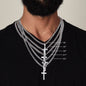 Awesome Dad - Cuban Chain with Artisan Cross Necklace