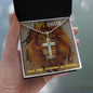 I Am Enough - Stainless Steel Cross