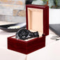 Black Watch - Customizable Engraved Black Chronograph Watch