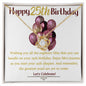 Happy 25th Birthday - Forever Love Necklace