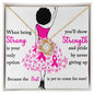 Strong and Strength - Love Knot Necklace