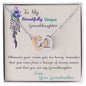 Beautifully Unique Granddaughter - Interlocking Hearts