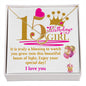 15th Birthday Girl - Delicate Heart Necklace