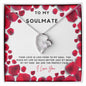 To My Soulmate - Forever love Heart Necklace