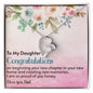 To My Daughter Congratulations - Forever Love Necklace