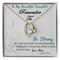 Remember To My Daughter - Forever Love Necklace