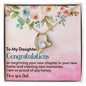 To My Daughter Congratulations - Forever Love Necklace