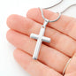 To My Grandson - Stainless Steel Cross