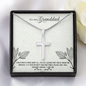 To My Granddad - Artisan-Crafted Stainless Steel Cross