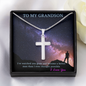 To My Grandson - Stainless Steel Cross