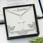To My Granddad - Artisan-Crafted Stainless Steel Cross