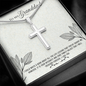 To My Granddad - Artisan-Crafted Stainless Steel Cross
