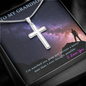 To My Grandson - Stainless Steel Cross