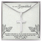 To My Granddad - Artisan-Crafted Stainless Steel Cross