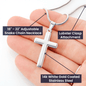 To My Granddad - Artisan-Crafted Stainless Steel Cross