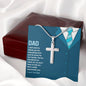 To Dad, Appreciation - Stainless Steel Cross