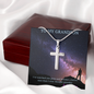 To My Grandson - Stainless Steel Cross