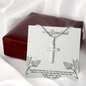 To My Granddad - Artisan-Crafted Stainless Steel Cross