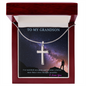 To My Grandson - Stainless Steel Cross
