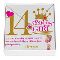 14th Birthday Girl - Delicate Necklace