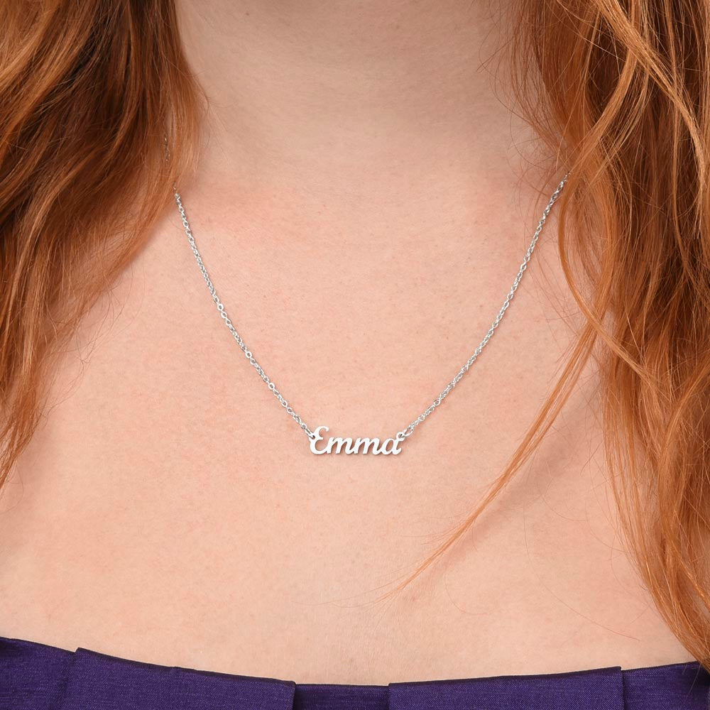 To My Amazing Granddaughter - Custom Name Necklace