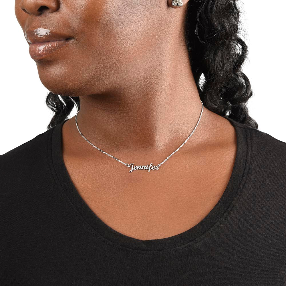 To Niece 1st Birthday - Name Necklace