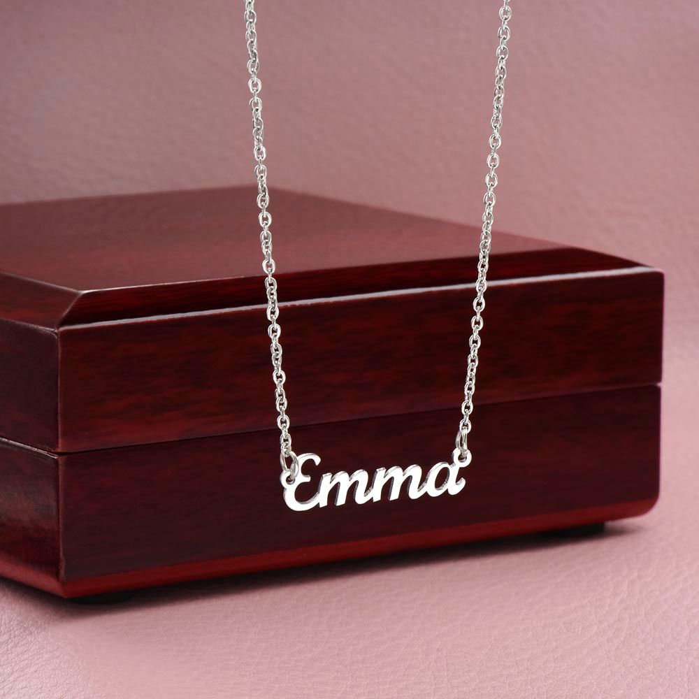 To Niece 1st Birthday - Name Necklace