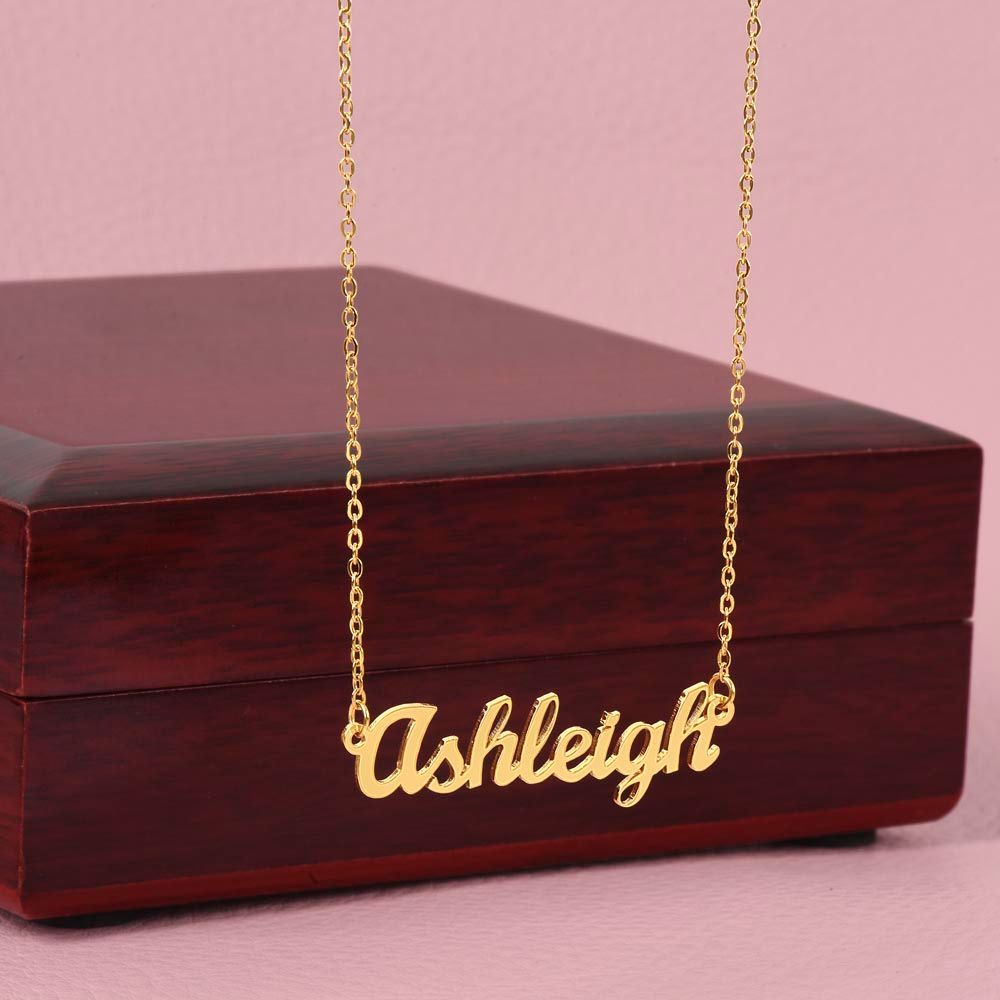 To Niece 1st Birthday - Name Necklace