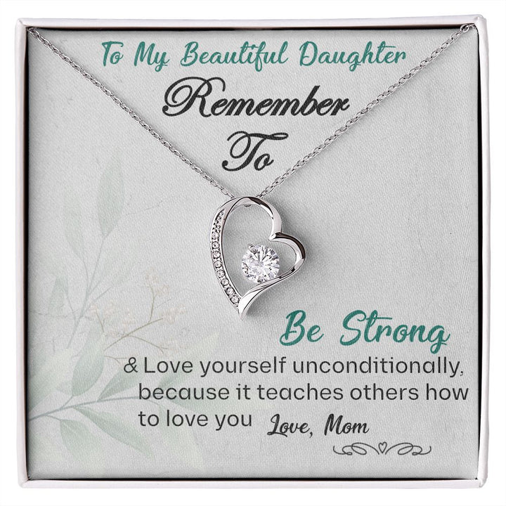 Remember To My Daughter - Forever Love Necklace
