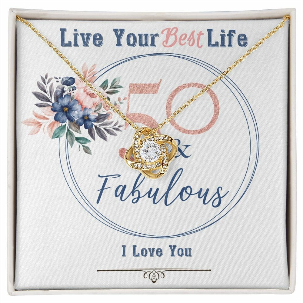 50 & Fabulous - Love Knot Necklace