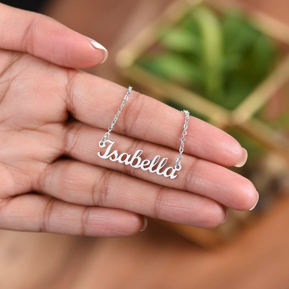 Custom Name Necklace - With NO MESSAGE CARD